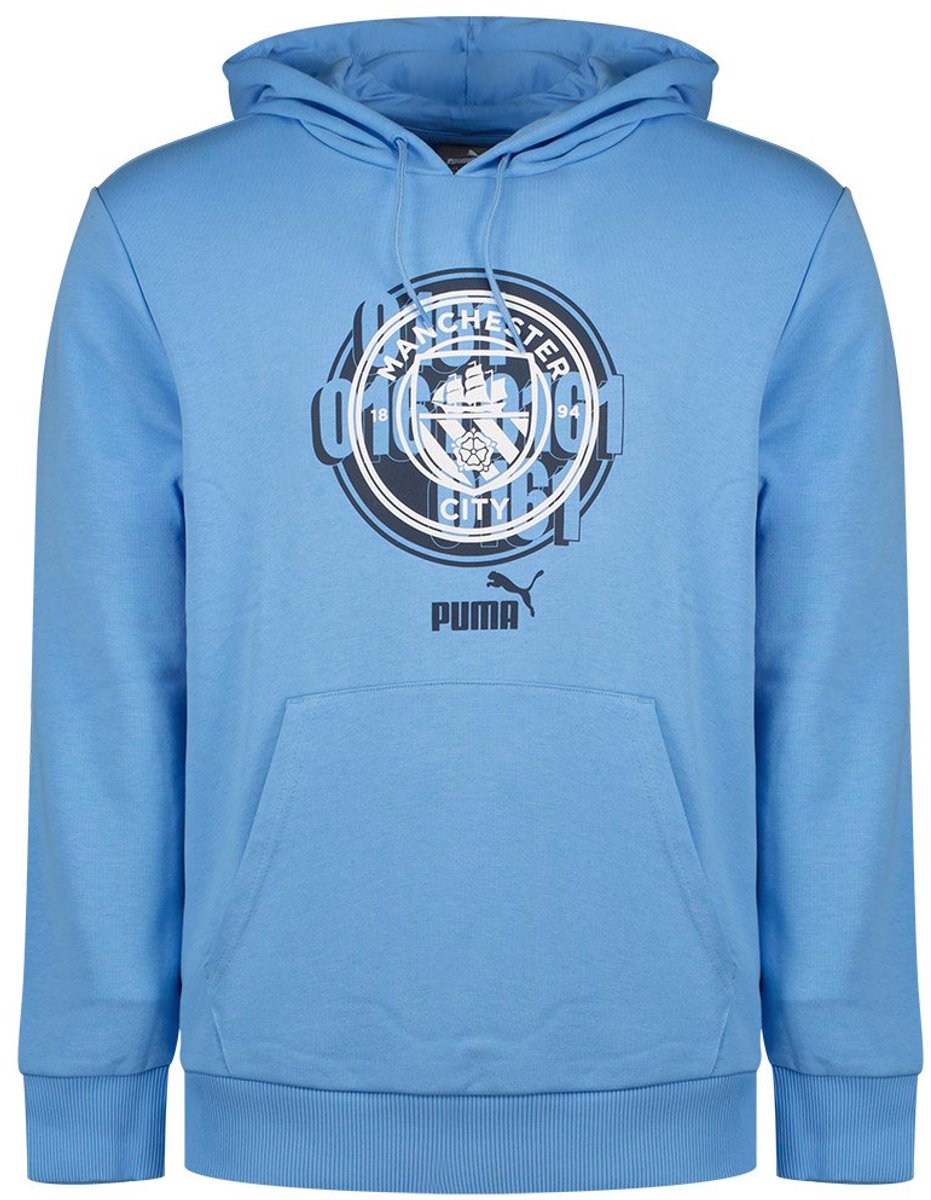 Puma Manchester City Fc Culture Hoodie Blauw L Man,Vrouw