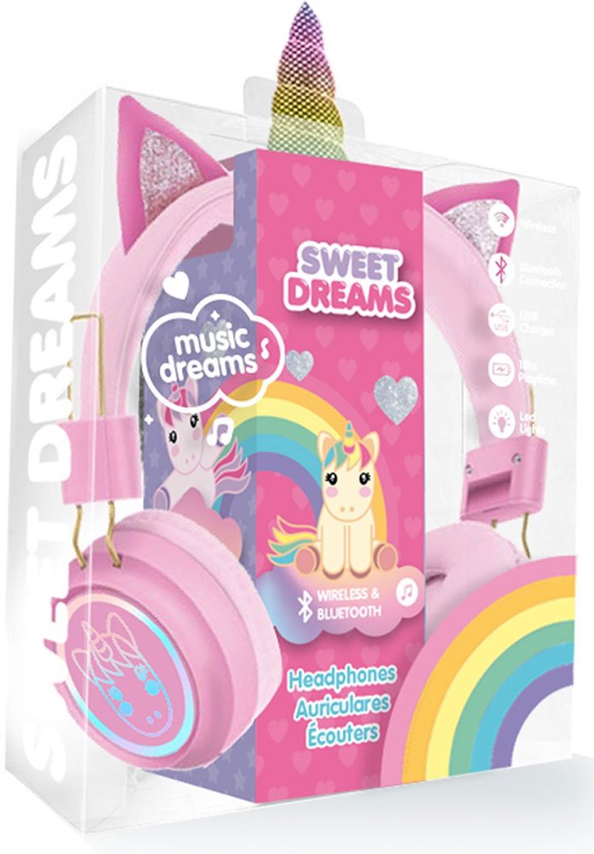 Sweet Dreams Unicorn - Eenhoorn Roze Draadloze Headset - Pink