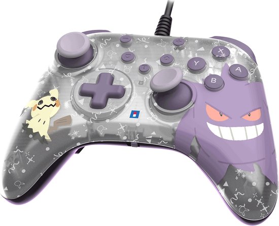 HORI - HORIPAD Turbo Wired Controller voor Nintendo Switch 2 – Gengar and Mimikyu - Officieel gelicentieerd door Nintendo en The Pokémon Company International