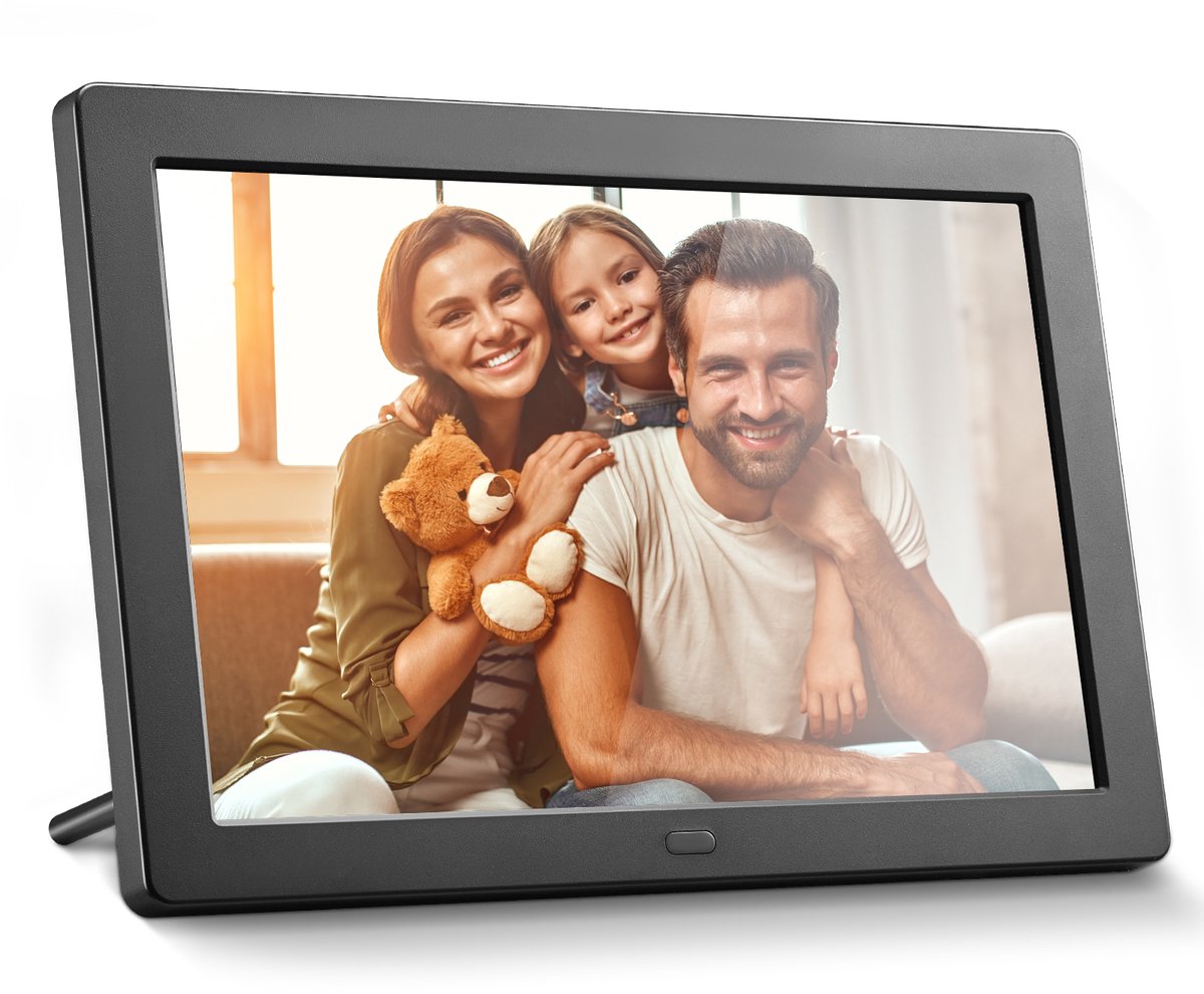 Fubzz Digitale fotolijst - 8 Inch - HD display - Met Afstandsbediening - IPS Scherm - Kalender Functie - Automatisch Aan Uit - Cadeau Voor Familie