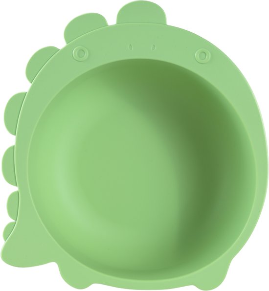 Kom Sproudsy Dino – Ventouse – Vaisselle pour enfants – Bébé – Olive