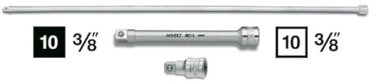 Verlengstuk 3/8-Inch 150 mm - Zilver