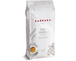 Puro Arabica Koffiebonen 1kg - Caffè Carraro - Italiaanse Espresso koffie - Geurig en bloemig -