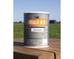 Embalit NTK bruin 0,75 liter zaagkant bescherming voor geïmpregneerd tuin hout