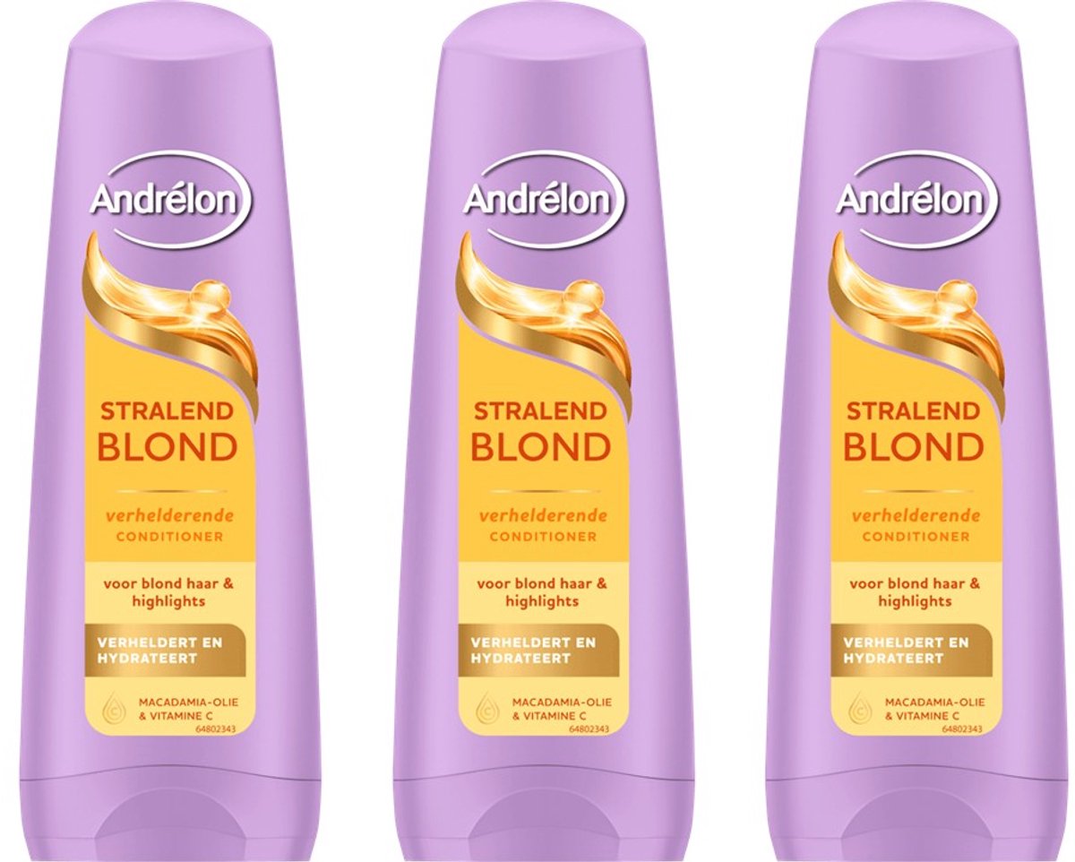 Andrélon Stralend Blond Conditioner - Voordeelverpakking 3 x 200 ml