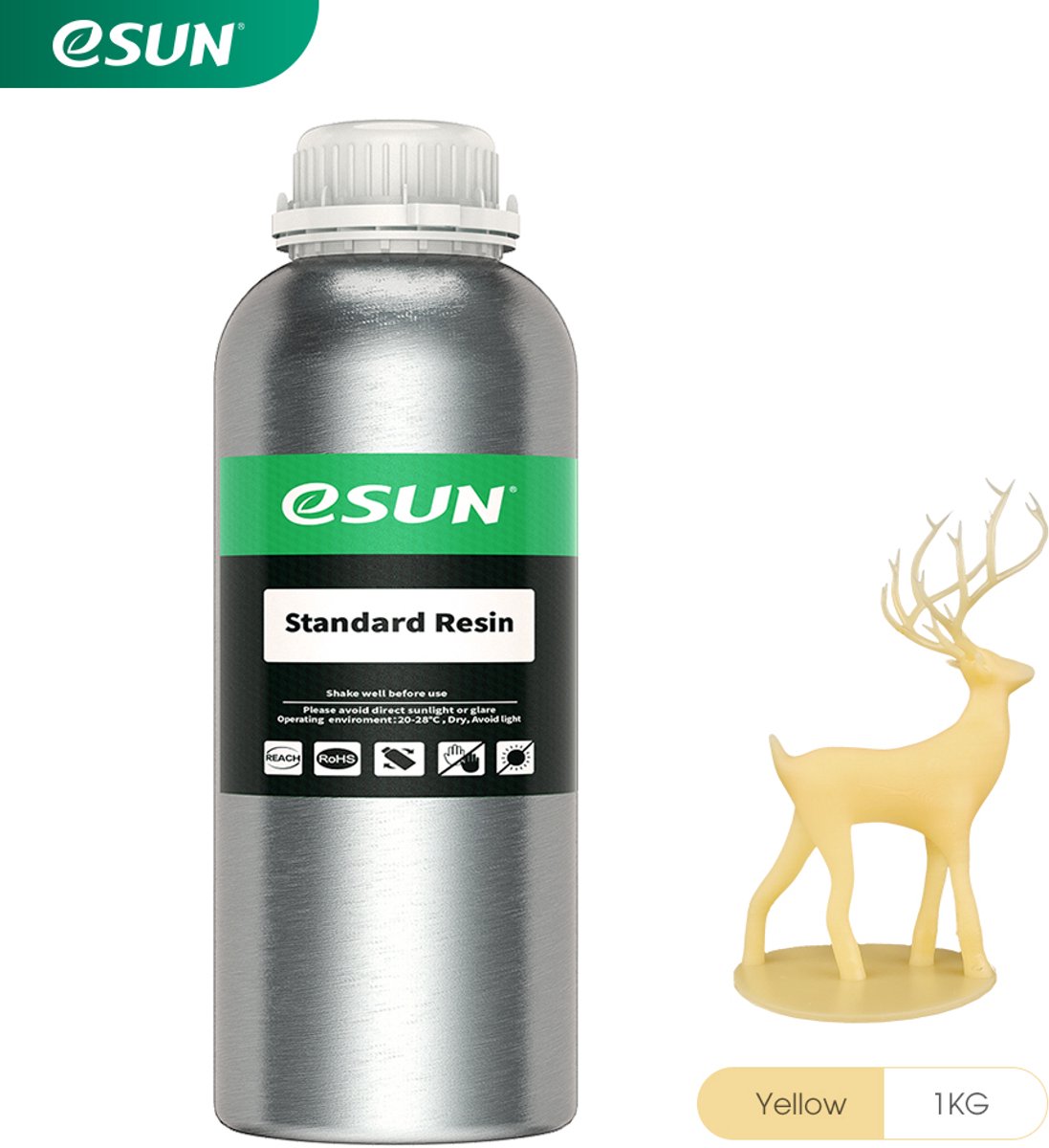 eSun - eResin Standard Resin, Yellow – 1kg