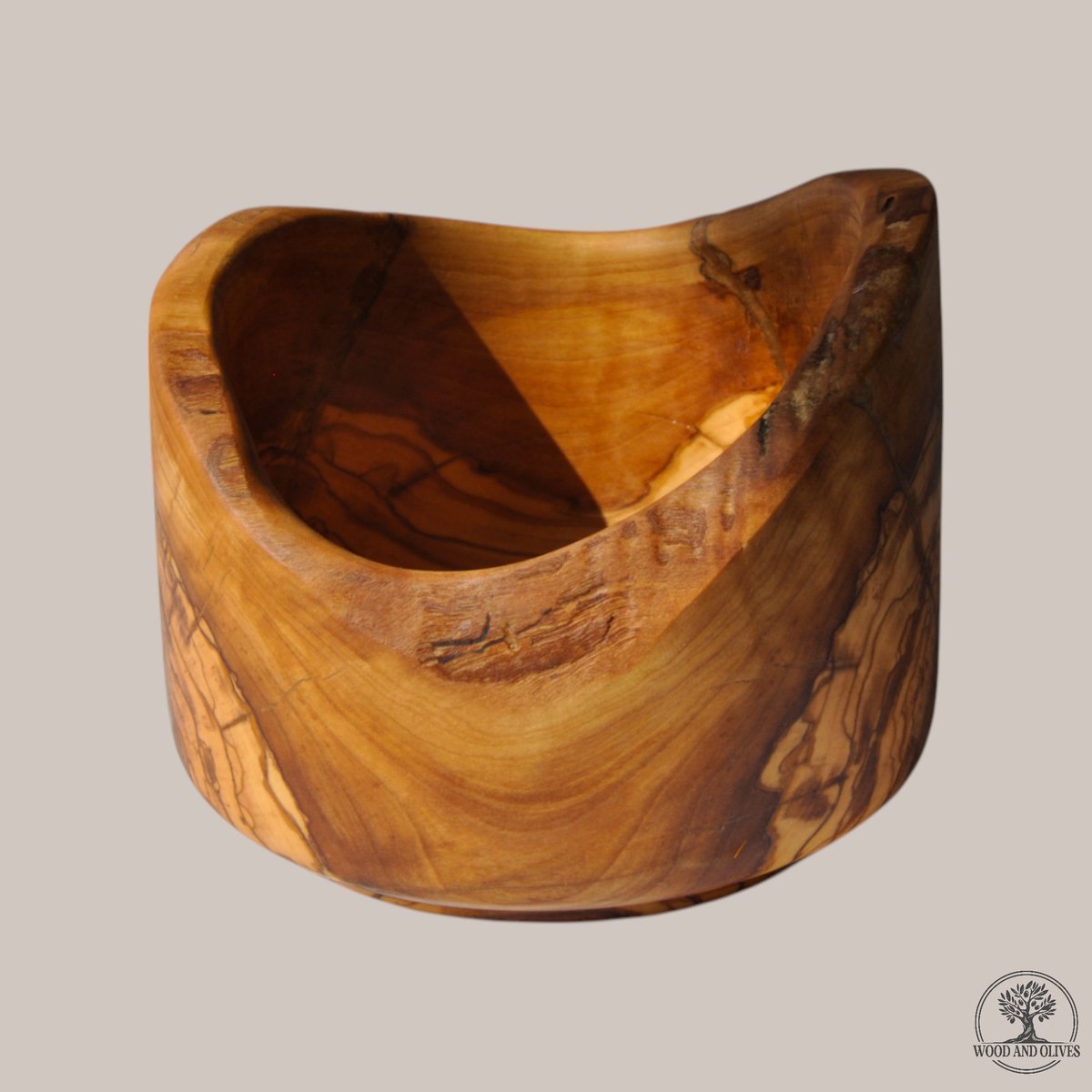 Wood and Olives - Olijfhouten Kom - Handgemaakt - Klein 15 cm