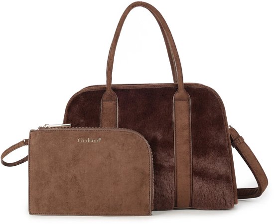 Métallisé - Sac à bandoulière en cuir - Goud