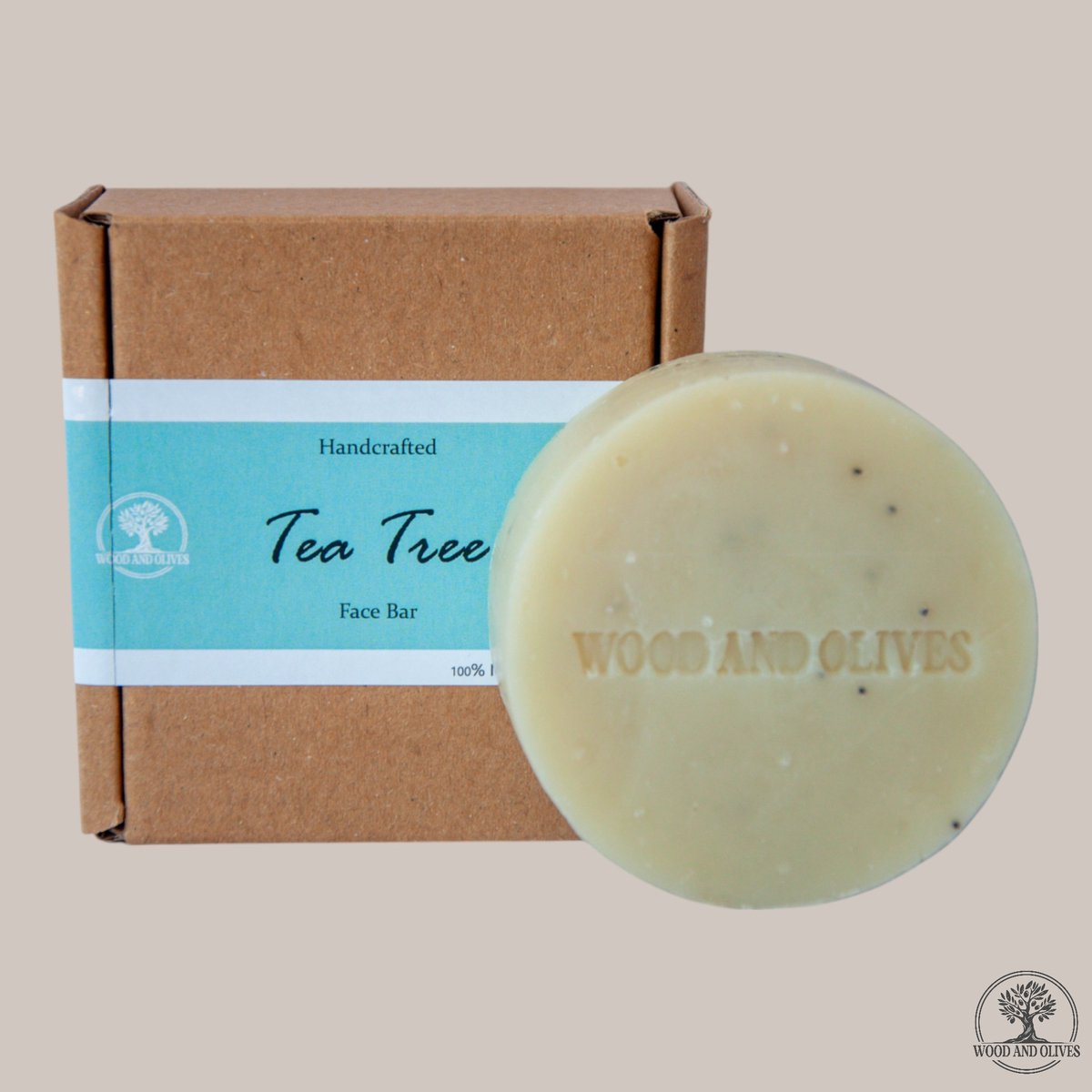Wood and Olives - Tea Tree Face Bar - 100 g