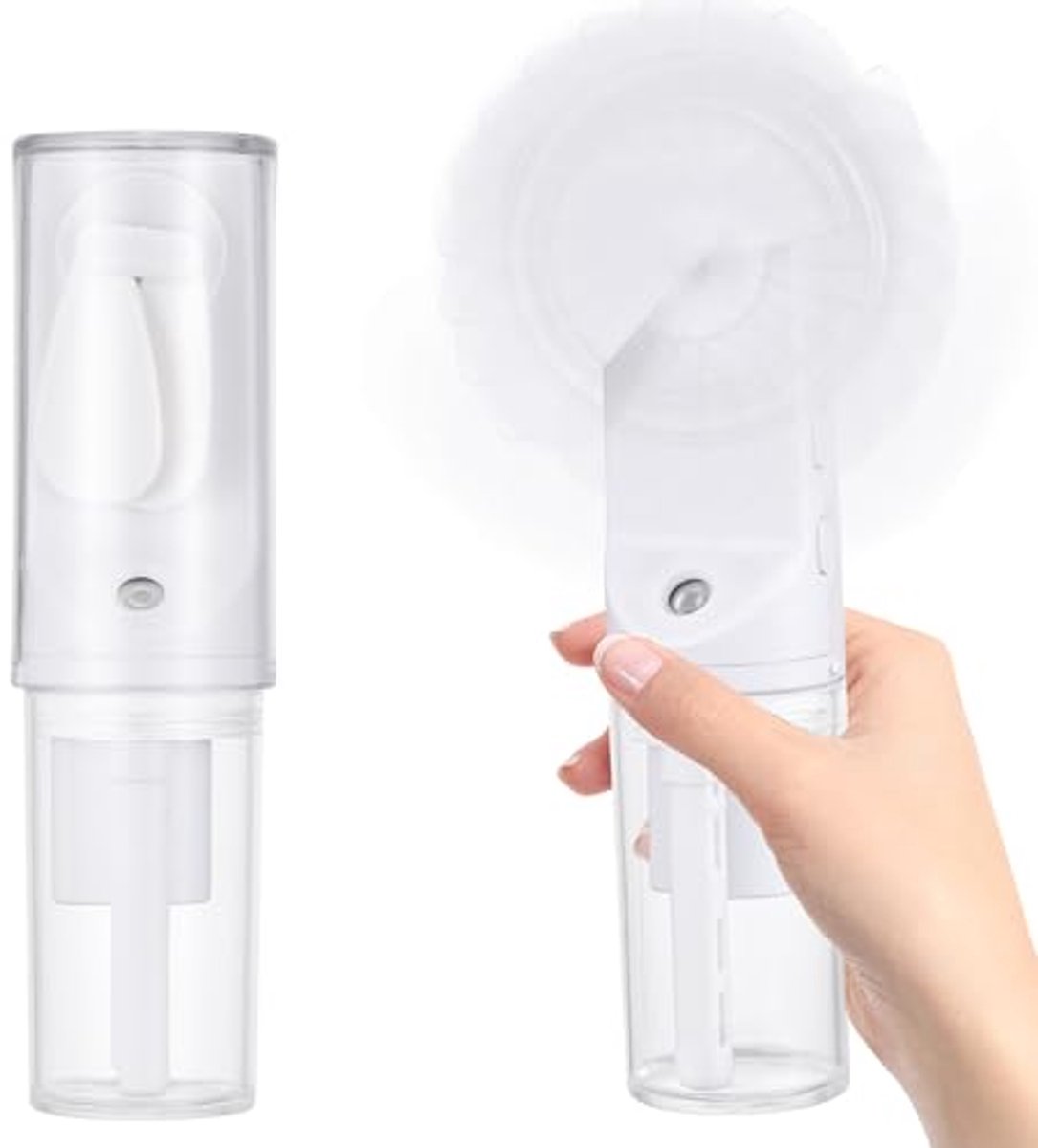 Oplaadbare Mini Handventilator met Watersproeifunctie - Draagbare Ventilator voor Binnen en Buiten