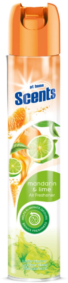 At Home Luchtverfrisser Spray Mandarijn en Limoen - 6 x 400 ml - Voordeelverpakking