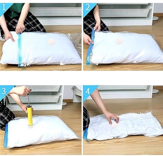 Vacuüm Compressiezakken 60 x 40 cm - Set van 10 Stuks voor Efficiënte Ruimtebesparing van Merkloos — afbeelding 2