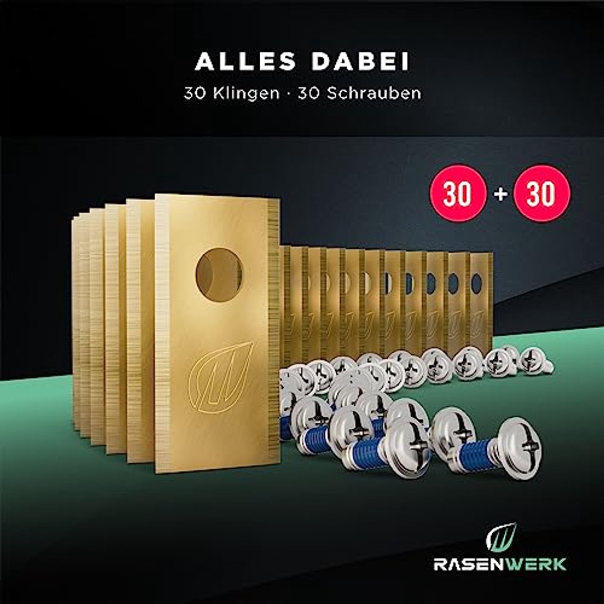 Hoogwaardige Robotmessen Set van 30 Stuks voor Robotmaaiers - afbeelding 2