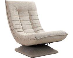 Casaria Fauteuil - Verstelbaar 58x57x84cm - Crème