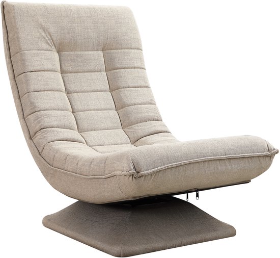 Fauteuil Casaria - Ajustable 58x57x84cm - Crème