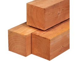 Complete douglas paal + betonpoer set | Douglas paal 20x20cm, 250cm + betonpoer 20x20x50cm antraciet + stelset + schroeven - Set - Overkapping - Tuinkamer - Veranda