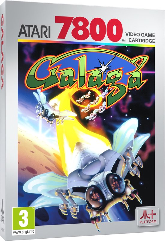ATARI x NAMCO Cartridge - Galaga - Atari 2600+, Atari 7800+, Atari 7800