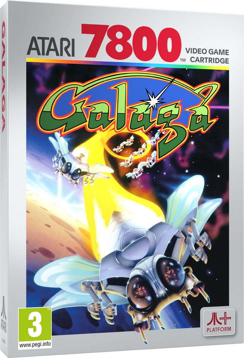 ATARI x NAMCO Cartridge - Galaga - Atari 2600+, Atari 7800+, Atari 7800