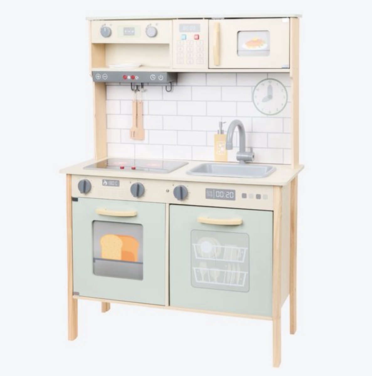 Mini Matters houten keuken met licht en geluid - Interactief speelgoed
