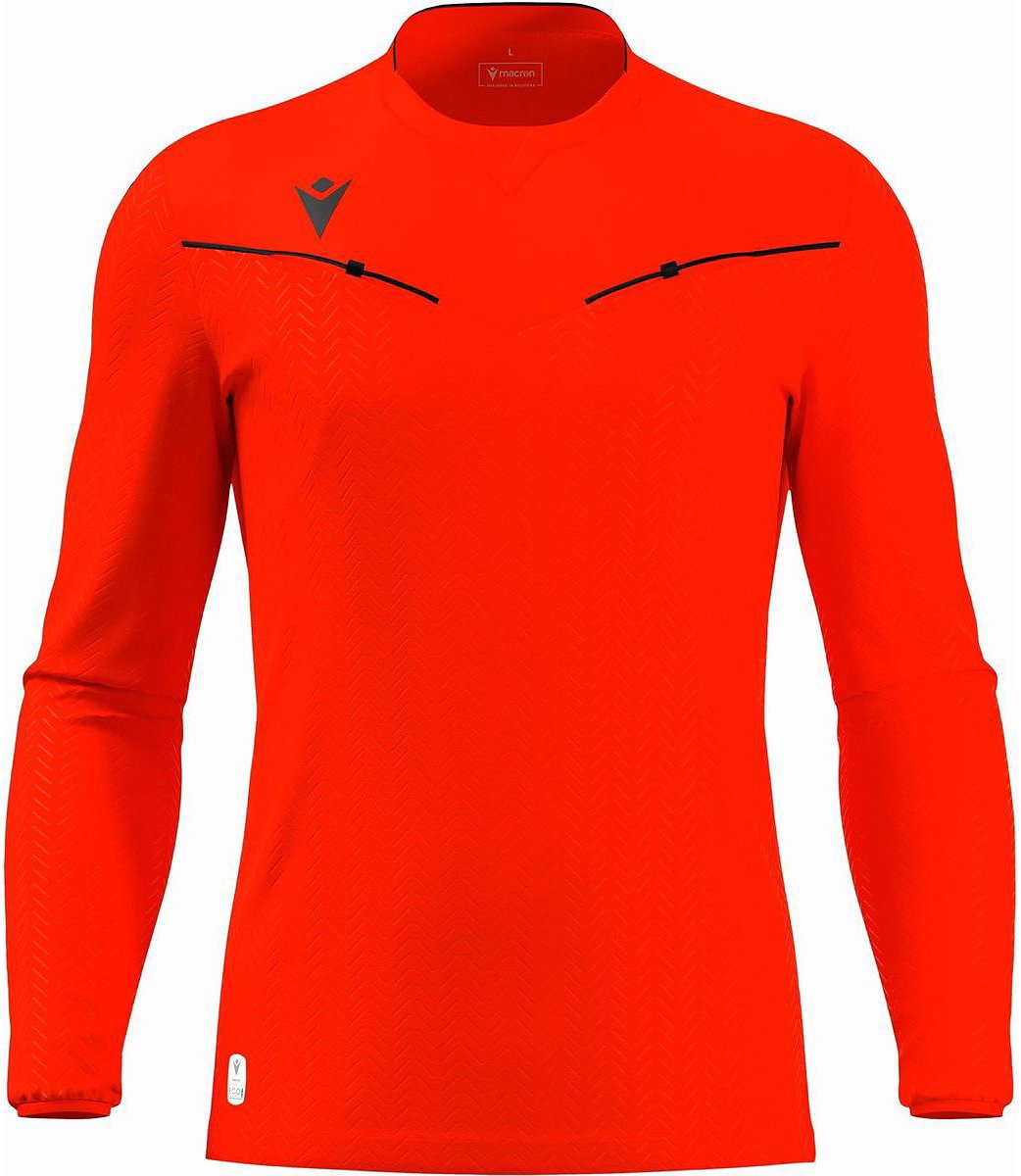 Macron Ponnet Eco Scheidsrechtersshirt Lange Mouw Heren - Fluorood | Maat: 3XL