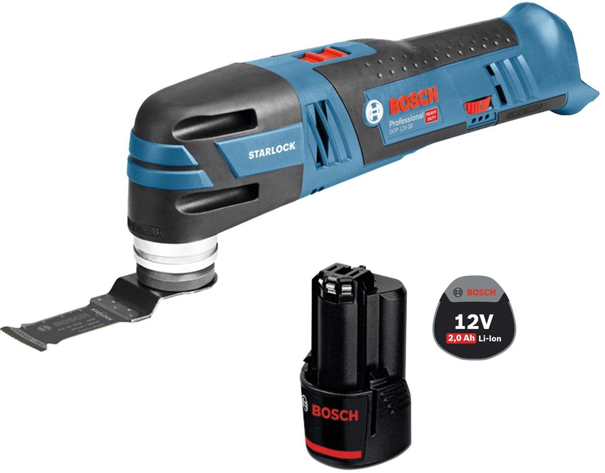 Bosch Accu-Multitool GOP 12V-28 / 1x 2,0 Ah Accu