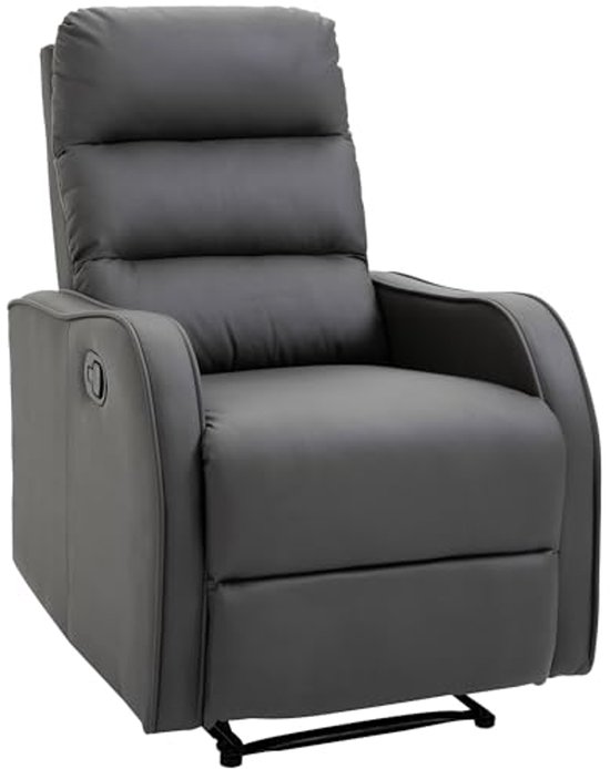 Moderne 1-zits fauteuil - 77 x 70 x 77 cm - Antraciet - 100