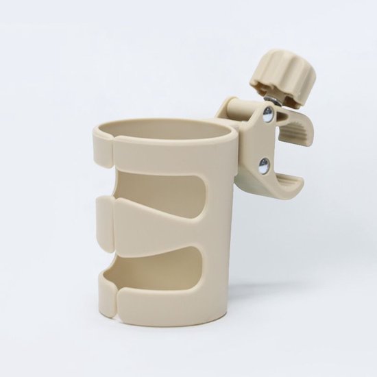 2 stuks - Draagbare bekerhouder voor buiten - Drankbekerhouder - Universele Bekerhouder - 360° Draaibare Flessenhouder voor Driewielers en Stepjes - Multifunctionele Drinkfles Houder - Khaki — afbeelding 5