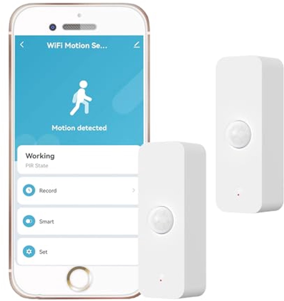 Slimme Bewegingssensor voor Binnen - Infrarood Detectie met App-Meldingen (2 Stuks)