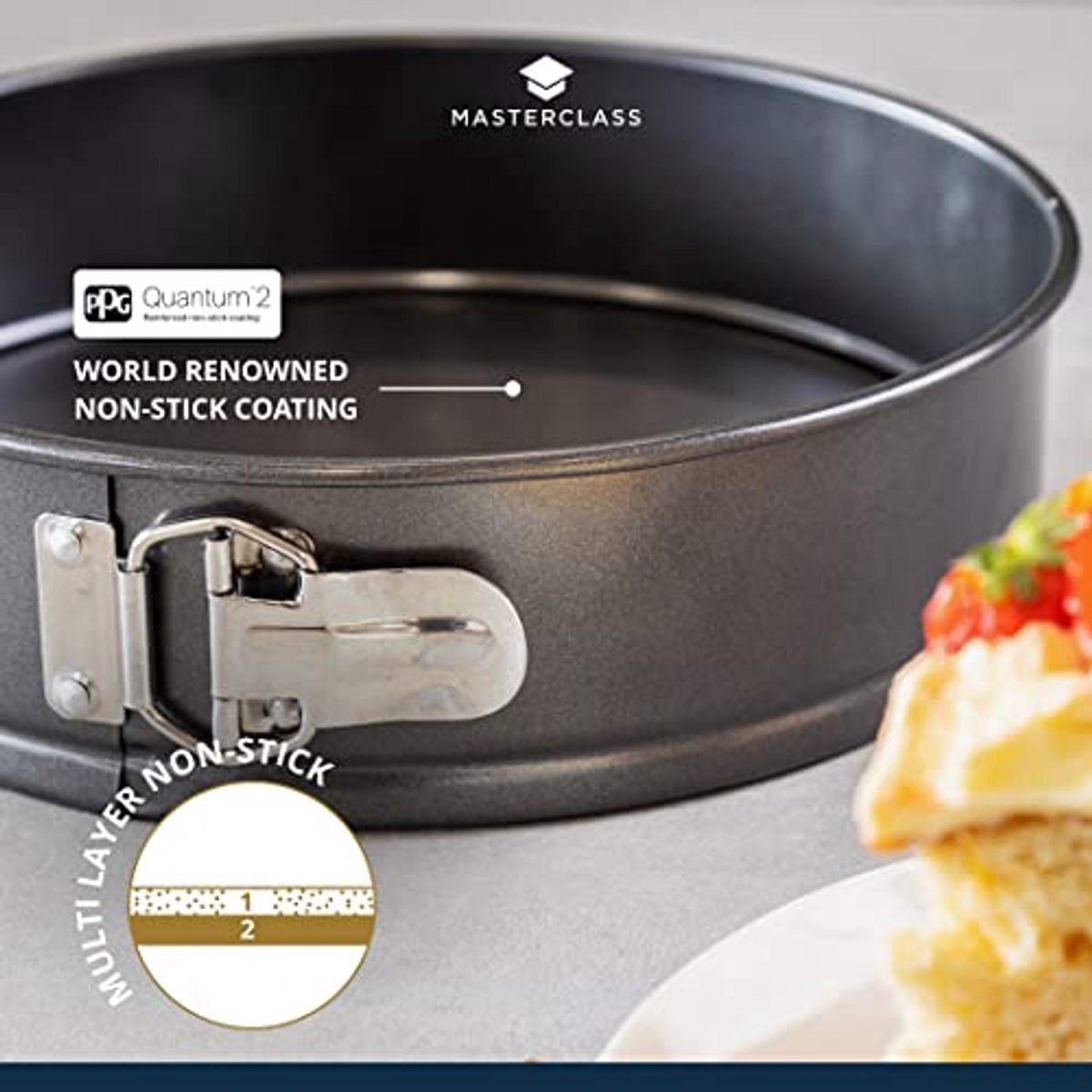 Ronde Antiaanbak Springvorm Taartvorm 23cm – Perfect voor Sponzen en Cheesecakes