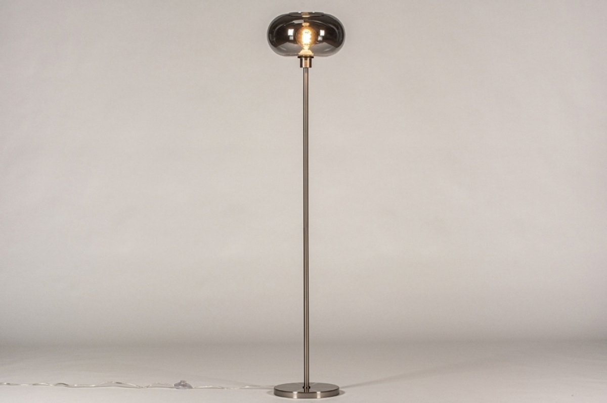 Lumidora Vloerlamp 31013 - OSLO - E27 - Grijs - Staalgrijs - Metaal - ? 30 cm