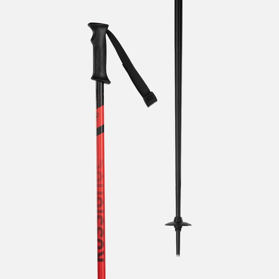 Foto: Rossignol tactic skistokken zwart rood 125 cm