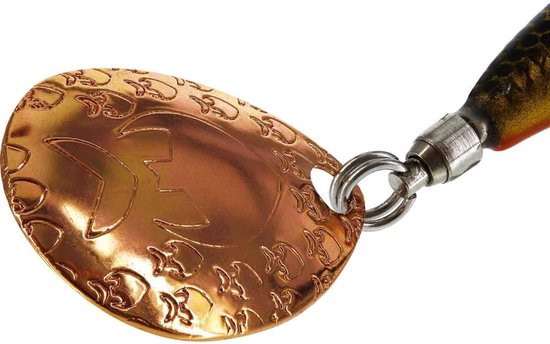 Westin Dropbite Tungsten Spin Tail Jig 1.8cm 9g - Compacte Werplepel voor Roofvis - Kleur : Firetiger — afbeelding 4