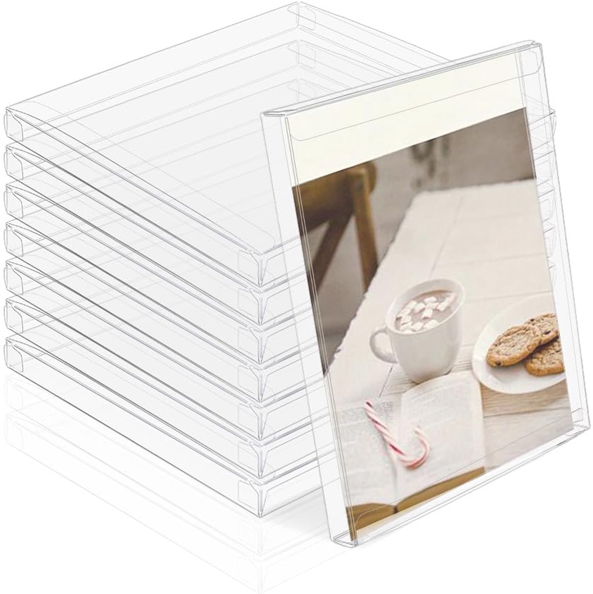 15 Stuks PVC Transparante Geschenkdozen - 17,8 x 15,5 x 1,5 cm - Doorzichtig en Duurzaam