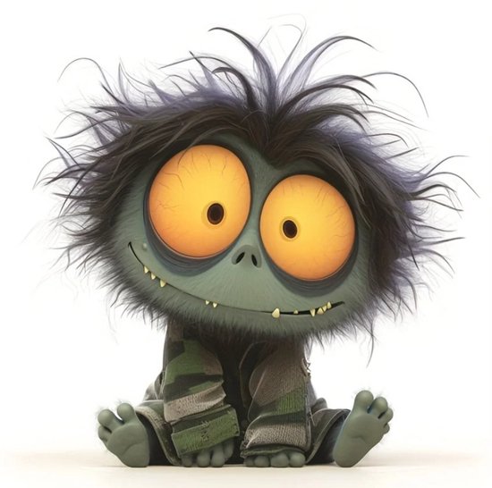 Autocollant zombie mignon – 1 autocollant en Vinyl imperméable – Décoration pour réservoir, carénage et panneaux latéraux (14 × 13,6 cm)