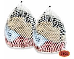 EXCITAT 2 stuks - Wasnet - Herbruikbare waszak - Geschikt voor het opbergen, reinigen en beschermen van kleding - 50*60cm