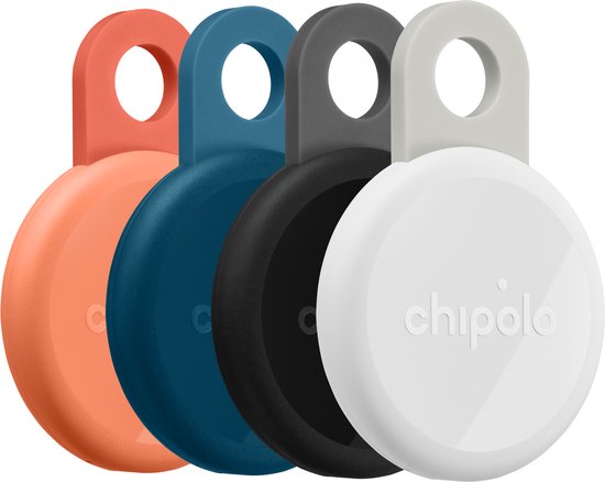 Chipolo LOOP 4-Pack Koraal, Blauw, Zwart, Wit