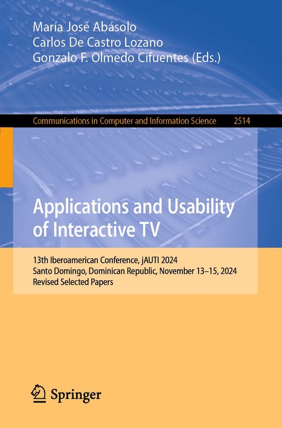 Springer Nature Proceedings Computer Science - Applications  ... - cover