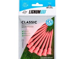 Lignum Golf Tees 72 mm 12 stuks (Flying Pink)