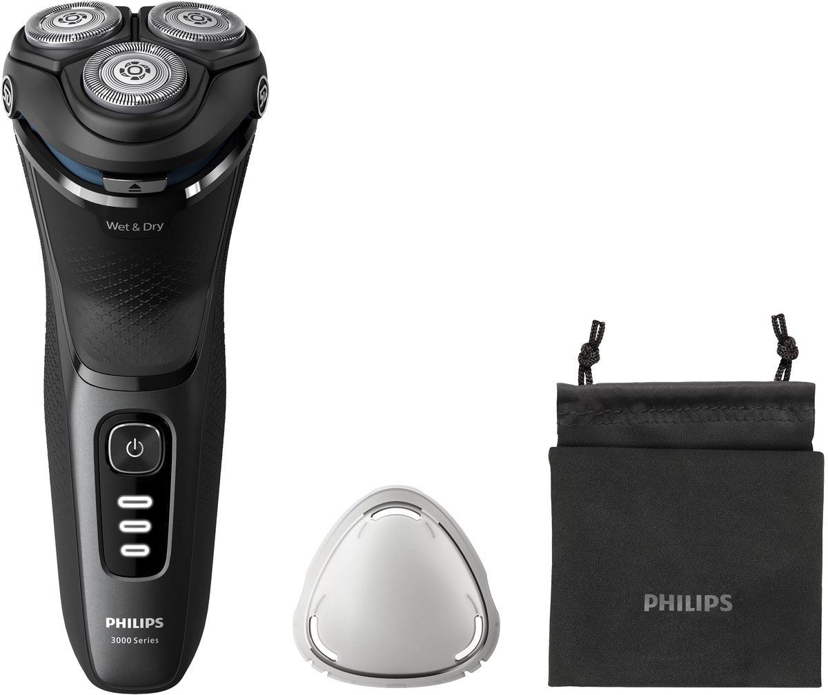 Philips S3244/12 - Roterend scheerapparaat - SkinProtect - Zwart - Batterij/Accu
