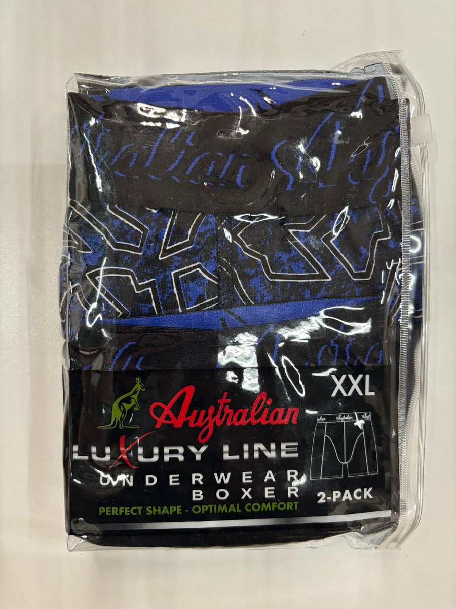 2 stuks Australian Boxershort- Donker Blauw -L