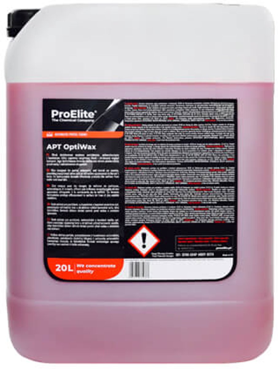 PROELITE APT OPTIWAX NATTE WAX VOOR AUTOWASSTRATEN 20L