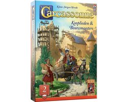 foto van 999 Games - Carcassonne: Kooplieden & Bouwmeesters - Uitbreiding 2 - Nieuwe Versie - NL -EN