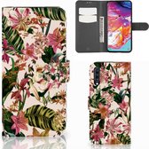 Samsung Galaxy A70 Hoesje Flowers