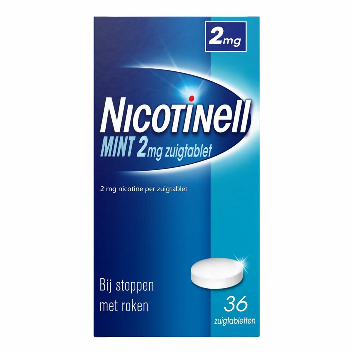 Nicotinell Zuigtablet Mint 2mg - 2 x 36 zuigtabletten