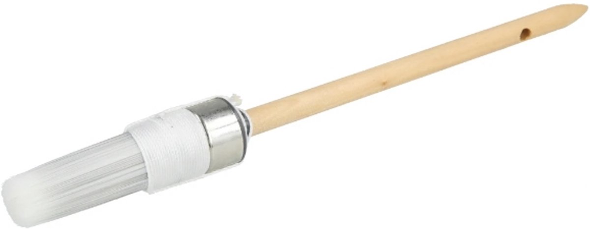 Budget - Ronde kwast 25mm - Hoogwaardig varkenshaar - Houten handvat