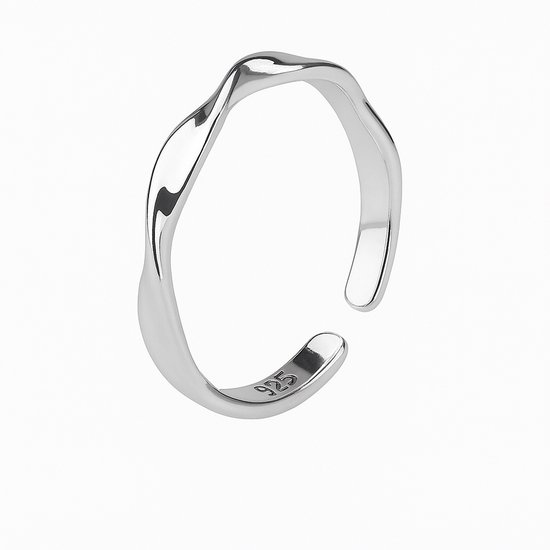 Aurélia - Ring nouée réglable | Argent sterling 925 | Design tressé intemporel | Ring de Luxe pour femme
