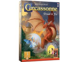 foto van 999 Games - Carcassonne: Draak & Fee - Uitbreiding 3 - Nieuwe Versie - NL - EN