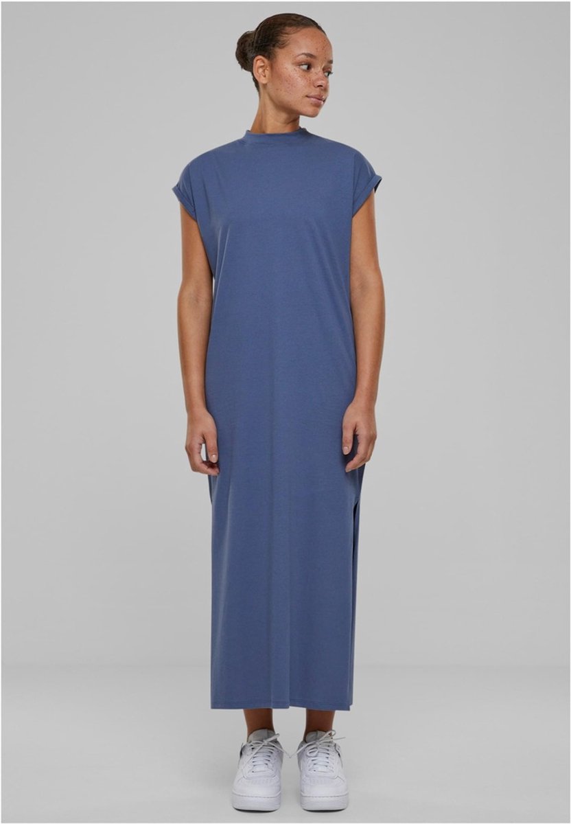 Urban Classics Long Extended Shoulder Maxi lange jurk XL Blauw