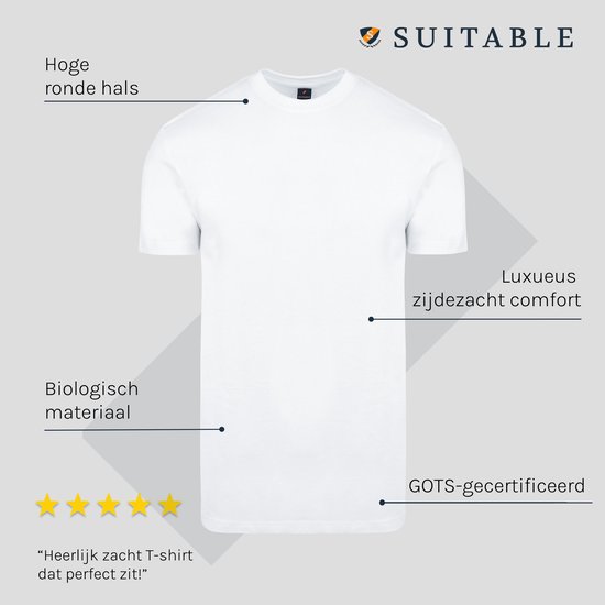 Adapté - T-Shirt Obra 2-Pack Wit - XL - Coupe régulière