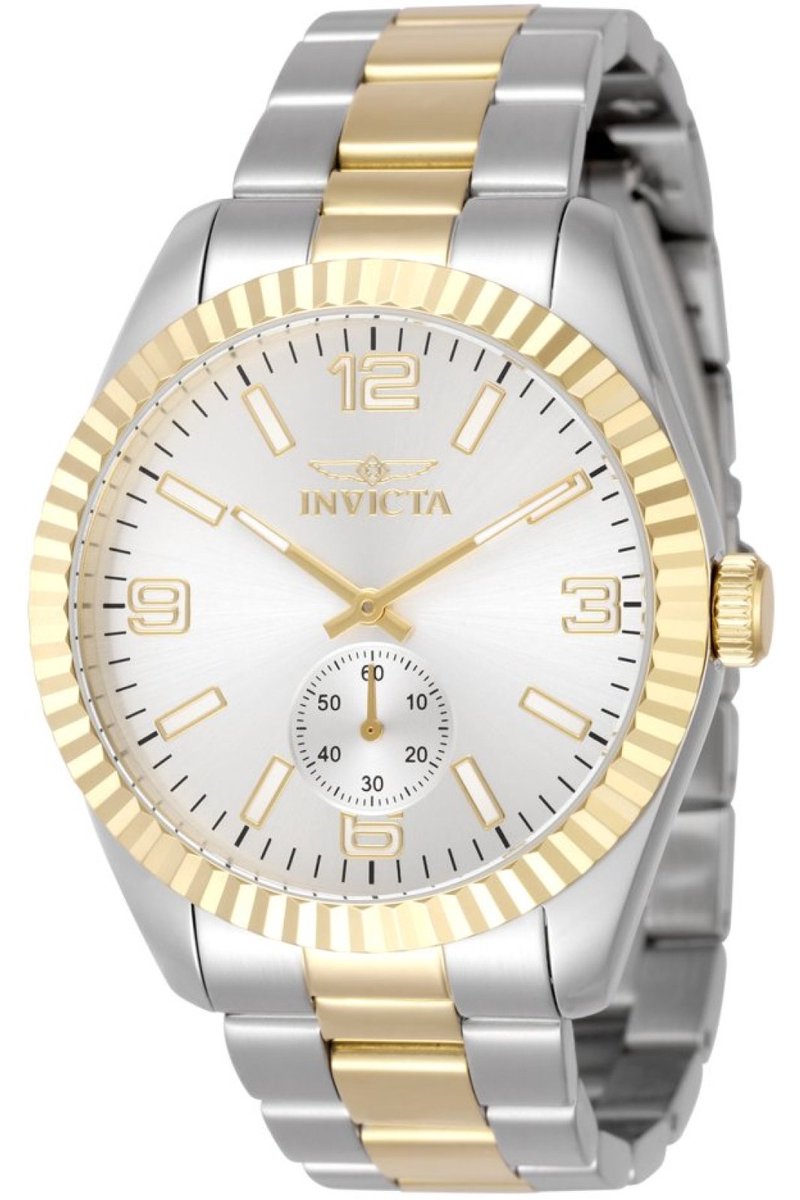 Invicta Specialty 49385 Heren Horloge - Waterdicht - Analoog - Quartz Uurwerk - Roestvrij Staal met zilveren Wijzerplaat - 43mm